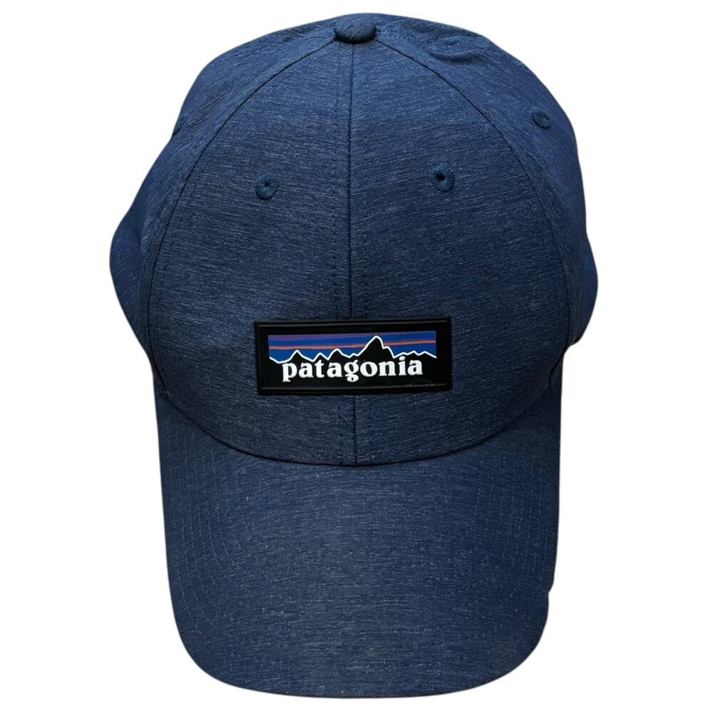 Patagonia Blue Cotton Small Logo P-6 Snap Back Baseball Hat